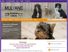 Tablet Screenshot of mulvaneanimalclinic.com